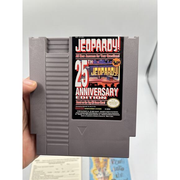 Jeopardy 25th Anniversary Nintendo NES - Complete In Box! - Picture 14 of 16